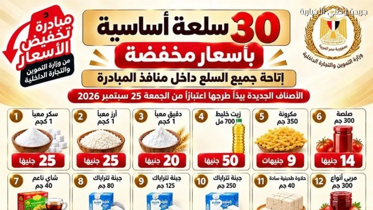 تموين الأقصر يطرح 30 سلعة بأسعار مخفضة لتخفيف الأعباء عن المواطنين